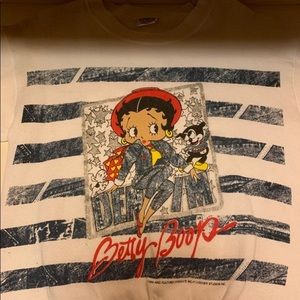 NWT Betty Boop denim sweatshirt 1989